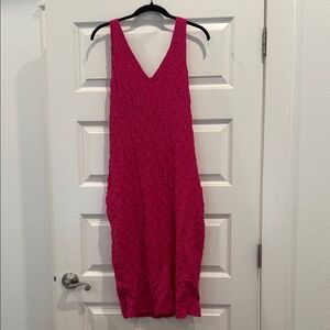 a new day Fuchsia V-Neck Top